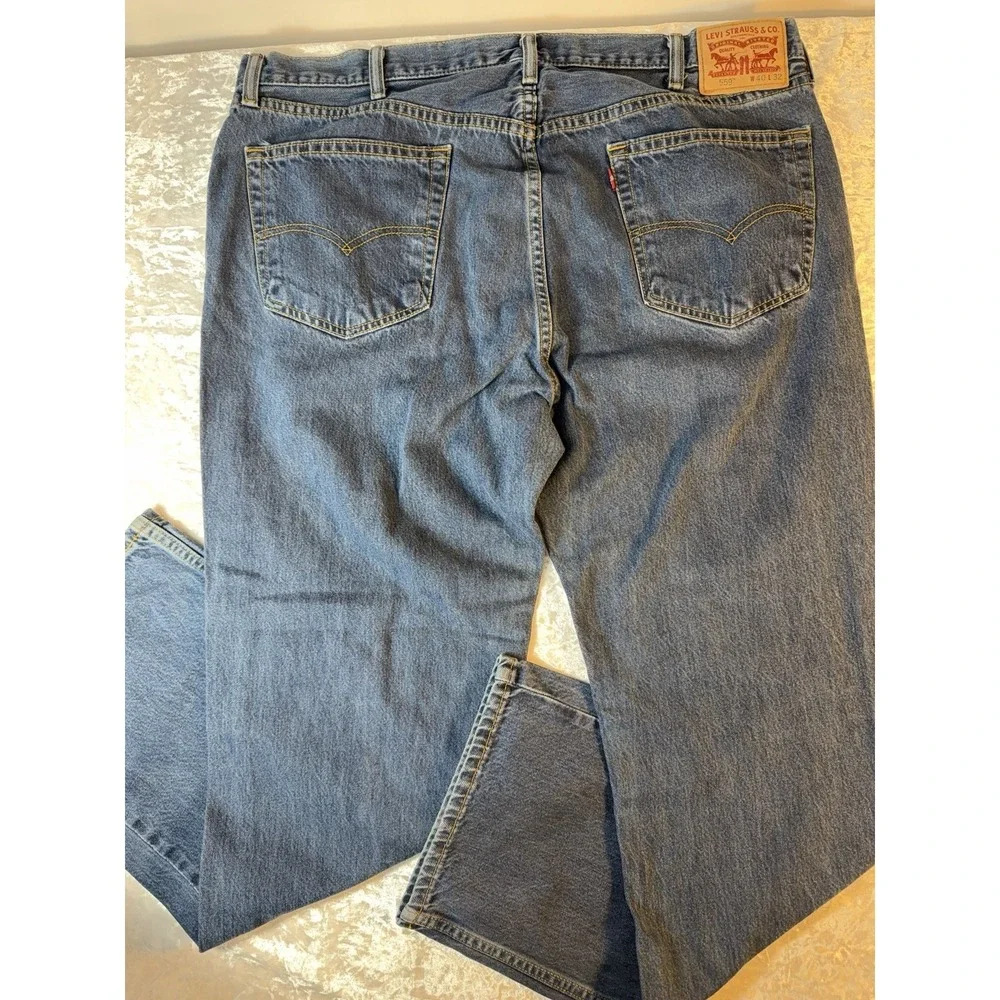 Levi's 559 Relaxed Straight Jeans Men's 40x32 Blue Medium Wash Denim
